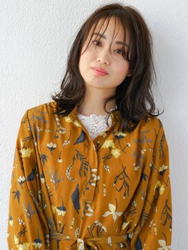 ヘアーループレル(Hair ruup Rell design works) モーブグレーの切りっぱなしボブ