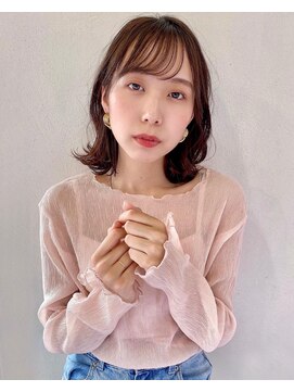 レイラバイアフロート 吉祥寺(Lila by afloat) ミディアムヘア/くびれヘア/くびれレイヤー/シースルーバング