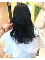 アトレ(attrait)&nbsp;＊ブルーグレー 暗髪 透明感 ブリーチなし 天王寺美容室 大阪