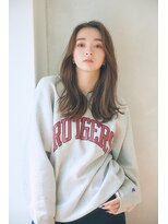 リトル ガレリア 新宿(little galleria)&nbsp;センターパートがマッチ！ナチュラルロング