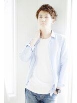 クレスト 草津店(CREST)&nbsp;マッシュツーブロックメンズパーママッシュウルフメンズカット