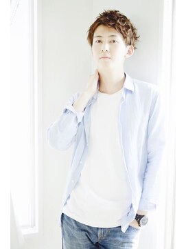 クレスト 草津店(CREST) マッシュツーブロックメンズパーママッシュウルフメンズカット