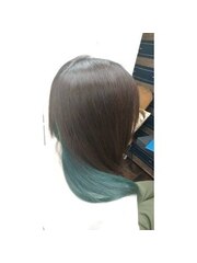 髪質改善×インナーカラー(ミントグリーン)【艶髪・美髪】