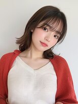 アンドレイ 表参道(andrey)&nbsp;[ANDREY]グレーベージュ/レイヤーロング/前髪パーマ黒髪カタログ