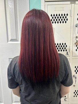 マティーナ ヘアー 池袋(Matina hair) 【チェリーレッド×裾カラーブラック】20代30代40代50代