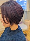 20代30代人気 前下がり大人レイヤーボブ