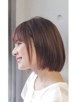 プレヴィア 銀座(PREVIA)&nbsp;ブラウンカラー/ナチュラルストレートボブ