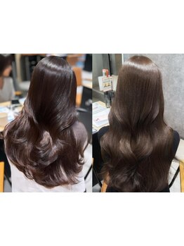 カラーによるダメージ毛やエイジング毛のお悩みに髪質改善◇広がりやパサつきを抑えて美髪を叶えませんか？