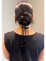 トエ(toe)&nbsp;ヘアアレンジ【toe 松山】カチモリアレンジ/お呼ばれアレン