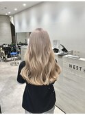 【NEST saki】ハイブリーチでホワイトミルクティー！