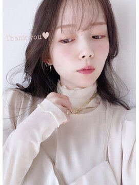 アン たまプラーザ(un) ◆シースルーバング＋ピンクベージュ【髪質改善オージュア】