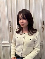 トリコ 梅田茶屋町店(trico) ピンクブラウン × 韓国風外ハネスタイル