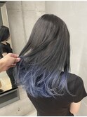 ブルーシルバー ラベンダー グラデーションカラー レイヤー