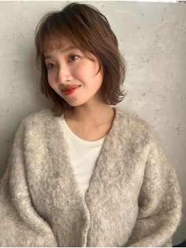 ロンドプランタン 恵比寿(Lond Printemps) ミニウルフレイヤーカット顔周り前髪韓国ショートボブ