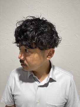 サル(saru) #メンズパーマ × #メンズマッシュ