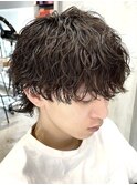横浜西口緩め波巻きパーマメンズマッシュ波巻きスパイラルパーマ