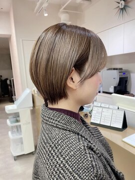 フェイス 石川町 (FACE) 丸みショート×ショートボブ×ベージュカラー横浜20代30代