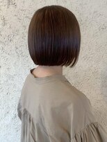 プリモ ココ 鍋島店(Primo coco.)&nbsp;切りっぱなしボブ 酸性ストレート アッシュブラウン ストレート