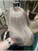 三宮 レイヤーカット 白髪ぼかしハイライト 髪質改善 脱白髪染め