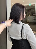 シエル バイ ケンジ 登戸 生田(CIEL by KENJE)&nbsp;カシスブリーチありダブルカラー冬ミディアムレプロナイザー