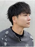 ルーズパーマ/短髪ダウンバング/ツーブロック