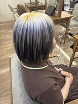 ナチュラル 南越谷店(Natural) 【浅利】ボブ×アンブレラカラーパープル
