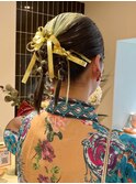 ボブヘアポニーテールアレンジ