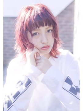 エース (ACE) ACE LA チェリーレッド×前髪ロブ