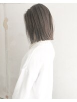 ヘアーアンドアトリエ マール(Hair&Atelier Marl)&nbsp;【Marl】アッシュブラウンカラーの切りっぱなしボブ♪