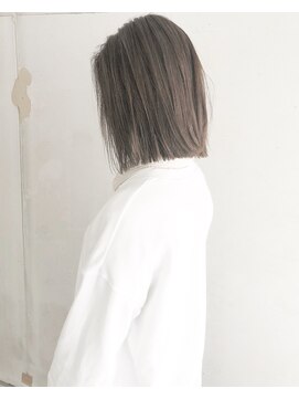 ヘアーアンドアトリエ マール(Hair&Atelier Marl) 【Marl】アッシュブラウンカラーの切りっぱなしボブ♪