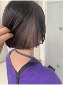 Lien☆インナーカラーホワイトラベンダー×外ハネボブ