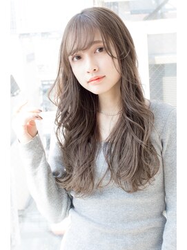 アフロート ギンザ(AFLOAT GINZA) AFLOAT明日香の アッシュブラウン シースルーバング 小顔