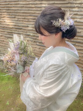 パズードコー(PSSD-CO.+5) 艶シニヨン×ドライフラワー