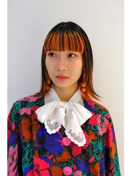 ノートエートル 西金沢(Nought etre) ボブ インナーカラー