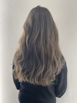 ジンクヘアーセカンド(ZiNK HAIR2nd) ロングヘア×アッシュベージュ