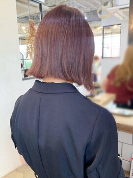 アリスバイアフロート 自由が丘(ALICe by AFLOAT) 〇タッセルボブ ピンクブラウン ピンクベージュ