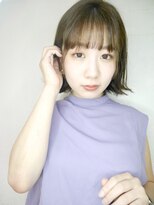 シュシュ(shushu)&nbsp;可愛い前髪愛されショートボブ/アッシュブラウン【有海一生】