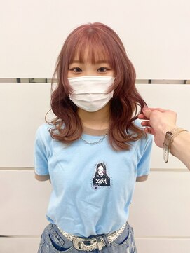 ギグスダブル 栄店(gigs double) くすみチェリーブラウン♪