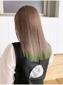 裾カラーグリーン_外ハネボブセクションカラー_ba365283