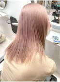 ダブルカラーピンクベージュミルクティーベージュイルミナカラー