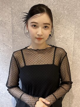 アース 三軒茶屋店(HAIR&MAKE EARTH) 三軒茶屋_レディース_セミロング_ヘアアレンジ_ヘアセット_小顔