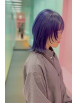 シャルティア(SHALLTIA)&nbsp;紫ウルフ【山口ブリーチカラー】【山口市ブリーチカラー】