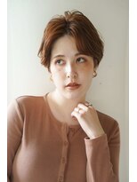くびレイヤーエモージュグレージュカラーくびれショート/吉祥寺