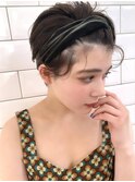 シースルーバング/ショートヘア/アレンジ