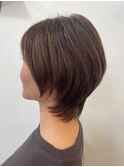 大人可愛いひし形小顔ショート×レイヤーボブ♪30代ゆるふわボブ