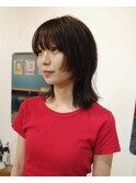 【レイヤーウルフ/ササキケイスケ】サイドバング/ミディアム
