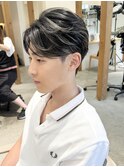 【LOVEST服部】センターパートハイライト韓国マッシュ