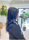 透け感がカワイイ/ブルーブラック/グラデーションカラー