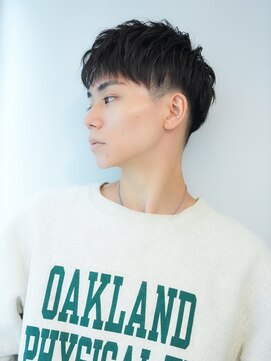 ネオリーブアイム 横浜西口店(Neolive aim) メンズ刈り上げショートフェザーパーマニュアンス横浜