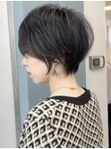 イメチェン小顔似合わせ30代40代50代グレージュショートボブ